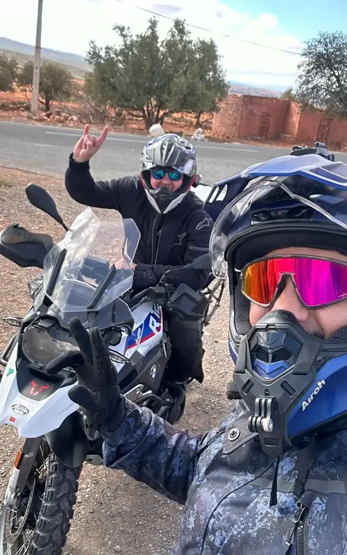 Atlas Mountains motorcycle group ride available from Casablanca