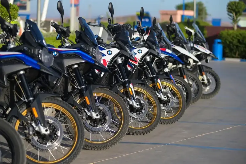 BMW GS motorcycle ride departing Casablanca with GSLine Tours