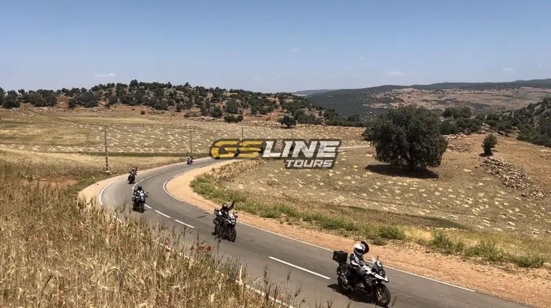 Middle Atlas mountain motorcycle route available from Fes